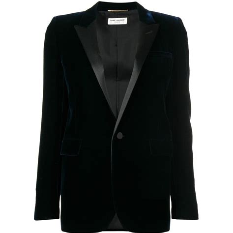 giacca blu ysl|Yves Saint Laurent Rive Gauche Jackets .